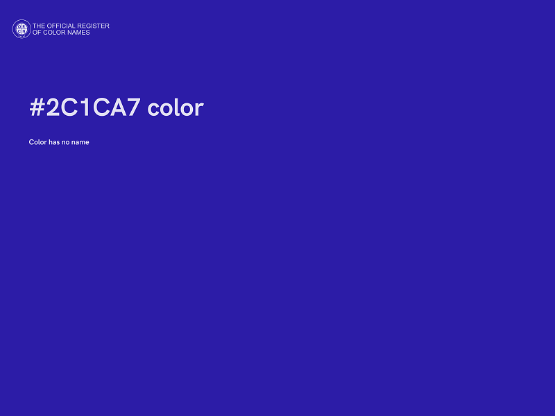 #2C1CA7 color image