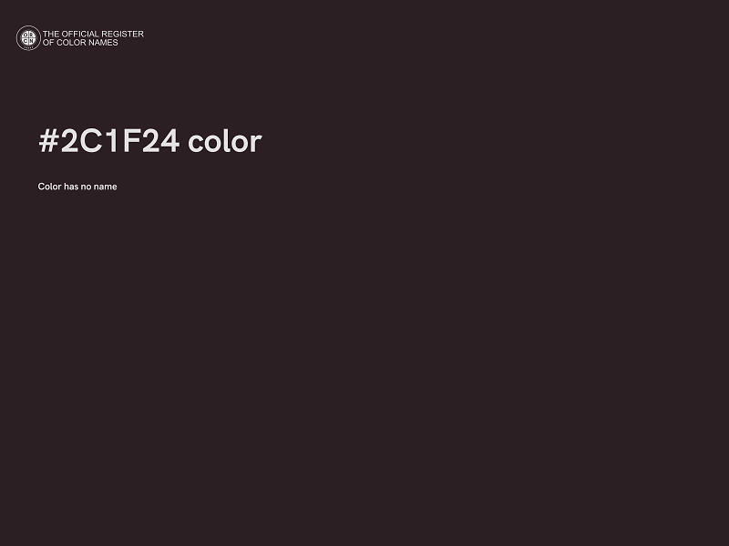 #2C1F24 color image