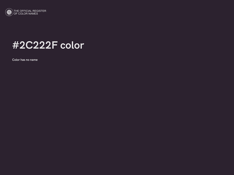 #2C222F color image