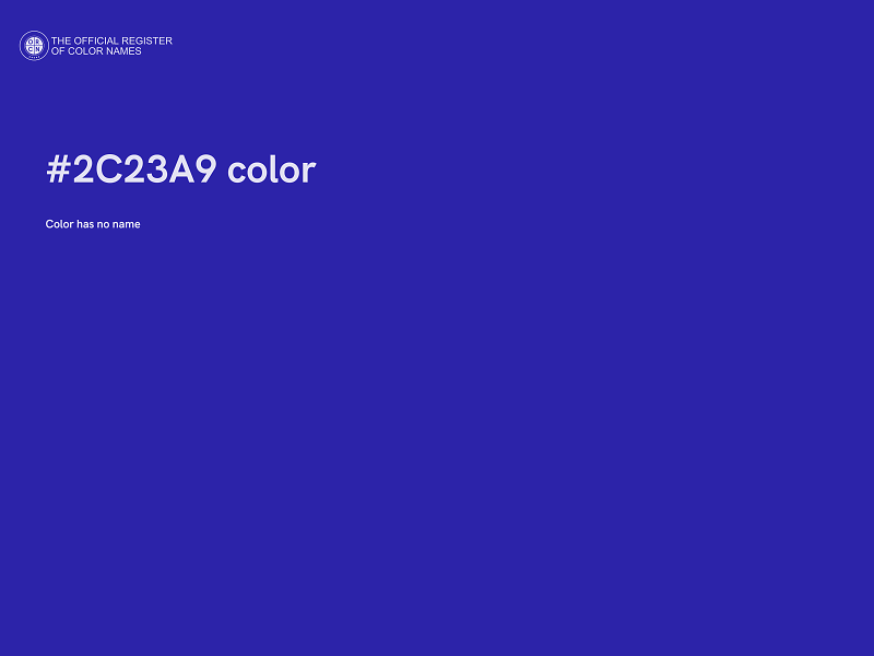 #2C23A9 color image