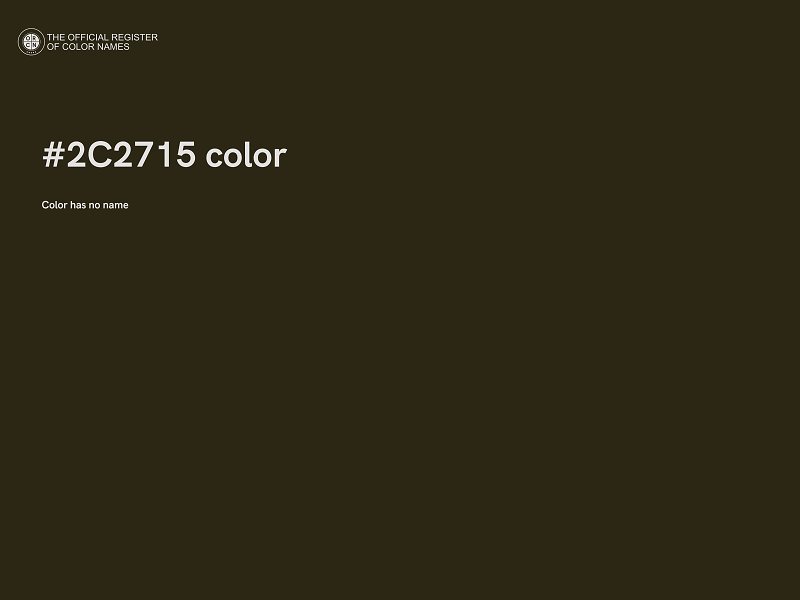 #2C2715 color image