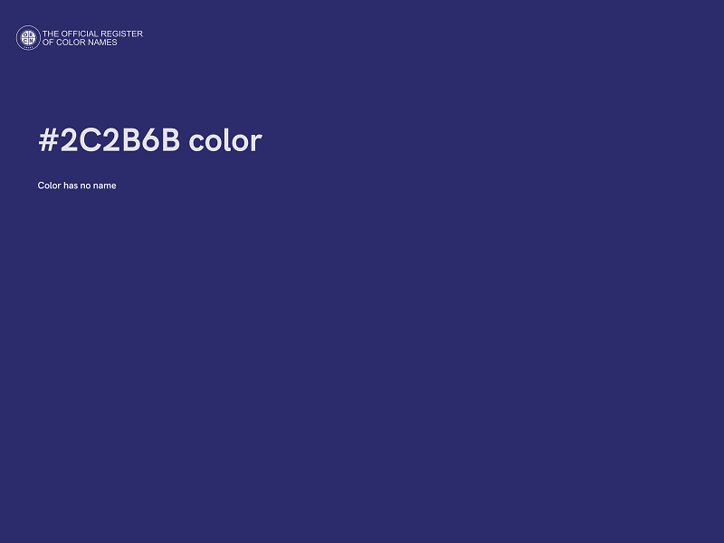 #2C2B6B color image