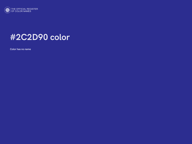 #2C2D90 color image