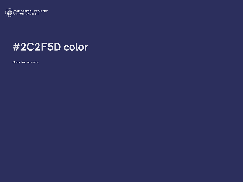 #2C2F5D color image