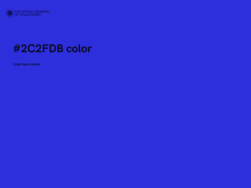 #2C2FDB color image