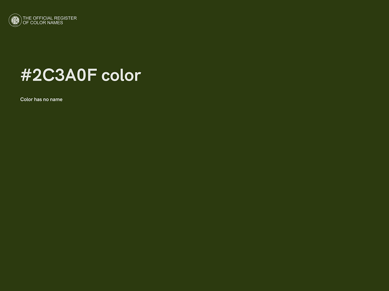 #2C3A0F color image