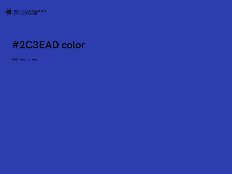 #2C3EAD color image