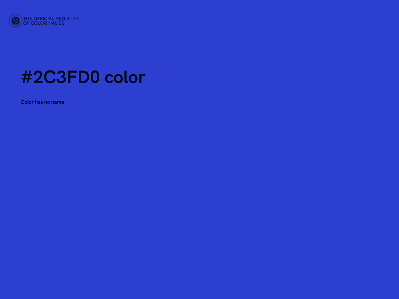 #2C3FD0 color image