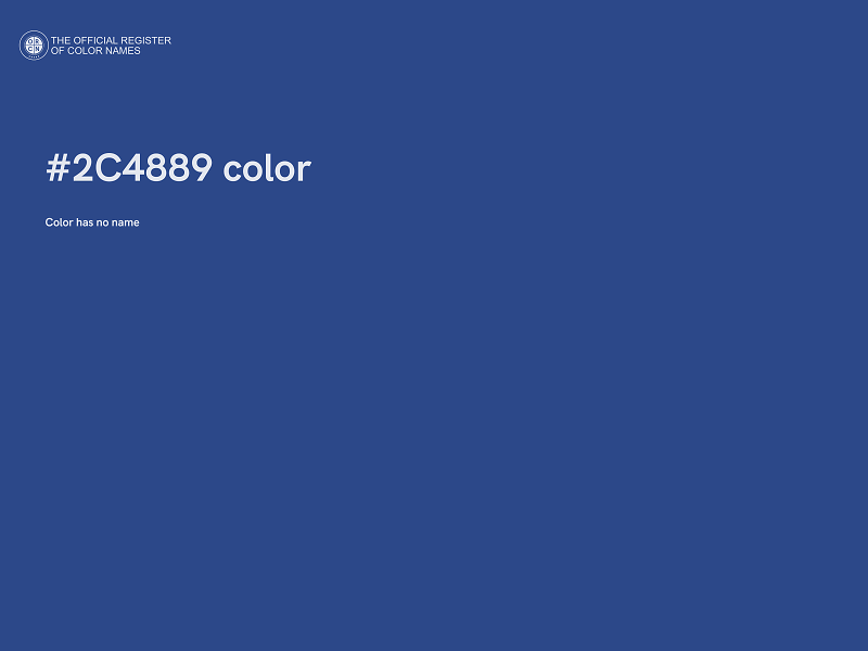 #2C4889 color image