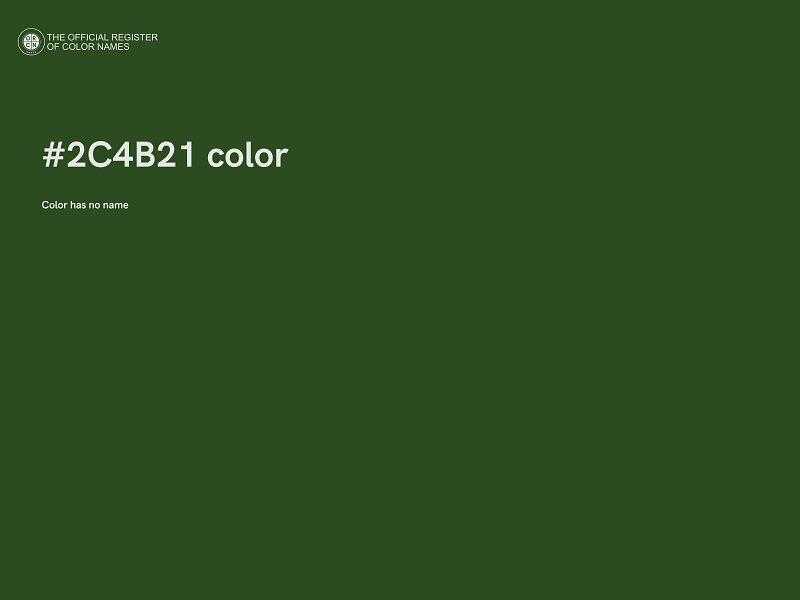 #2C4B21 color image