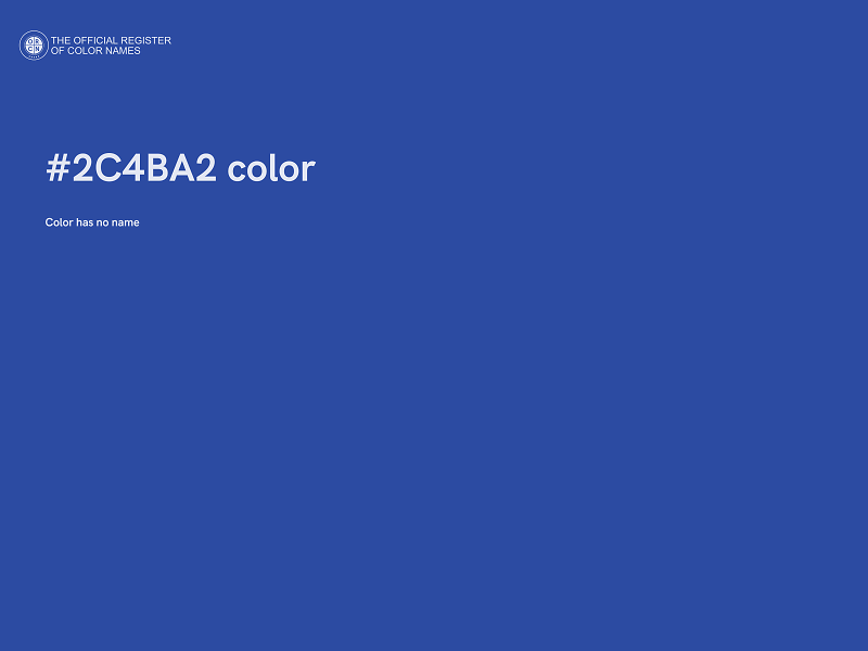 #2C4BA2 color image