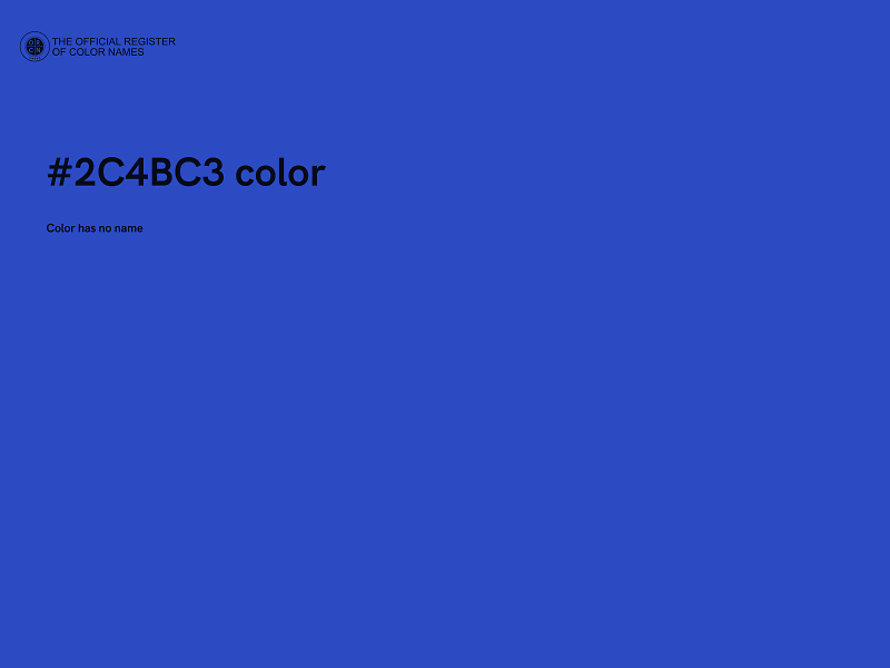 #2C4BC3 color image