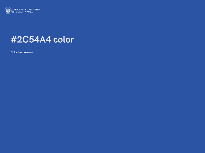 #2C54A4 color image