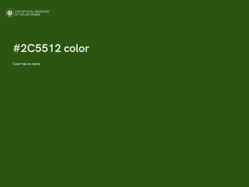 #2C5512 color image