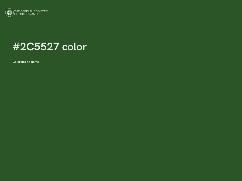 #2C5527 color image