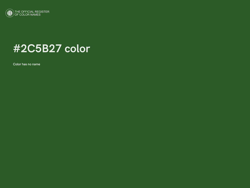 #2C5B27 color image