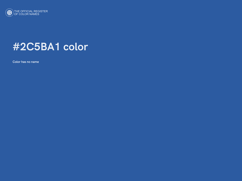 #2C5BA1 color image