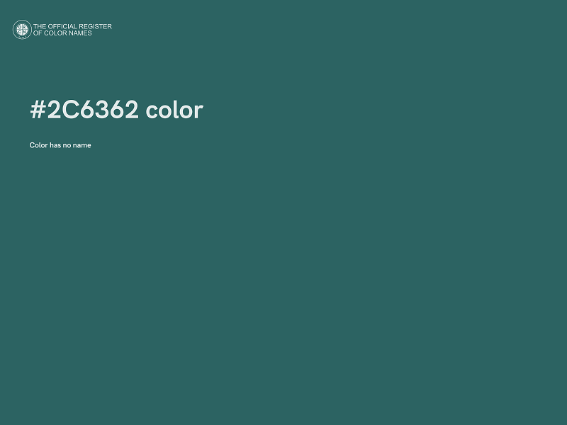 #2C6362 color image