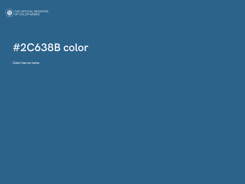 #2C638B color image