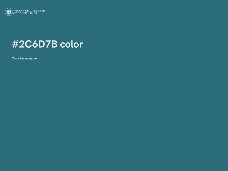 #2C6D7B color image