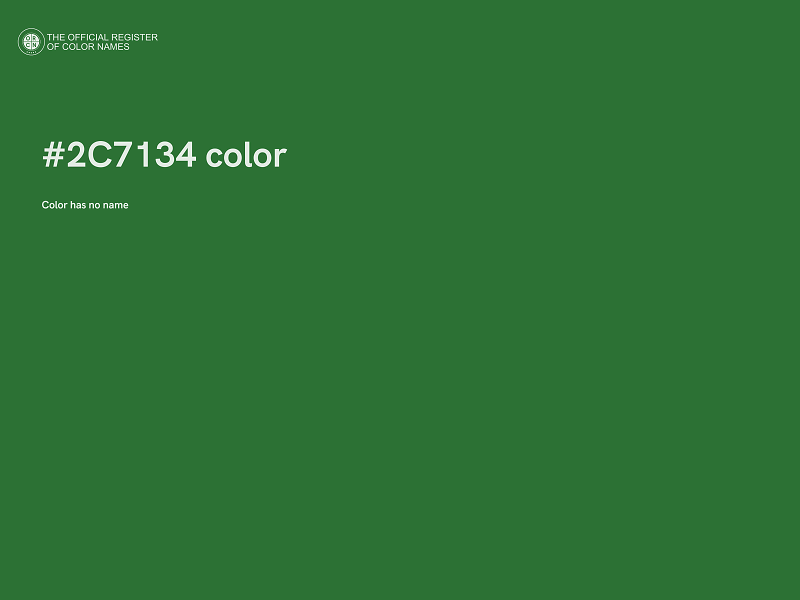 #2C7134 color image