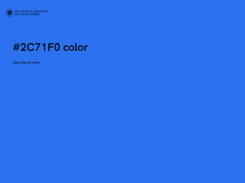 #2C71F0 color image