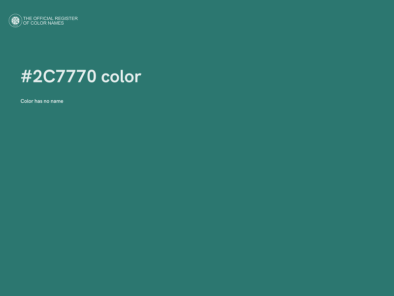 #2C7770 color image