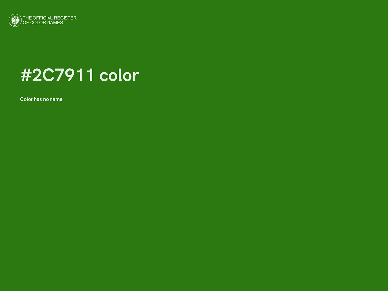 #2C7911 color image