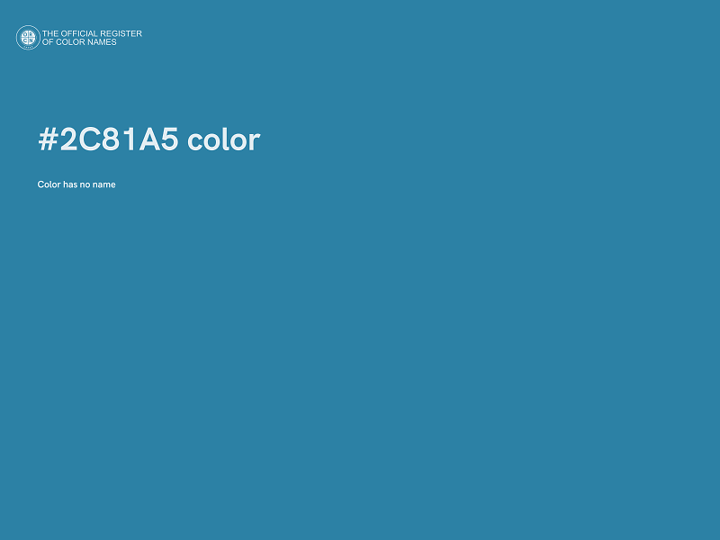 #2C81A5 color image