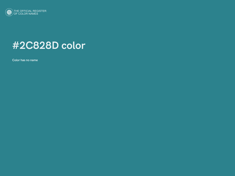 #2C828D color image