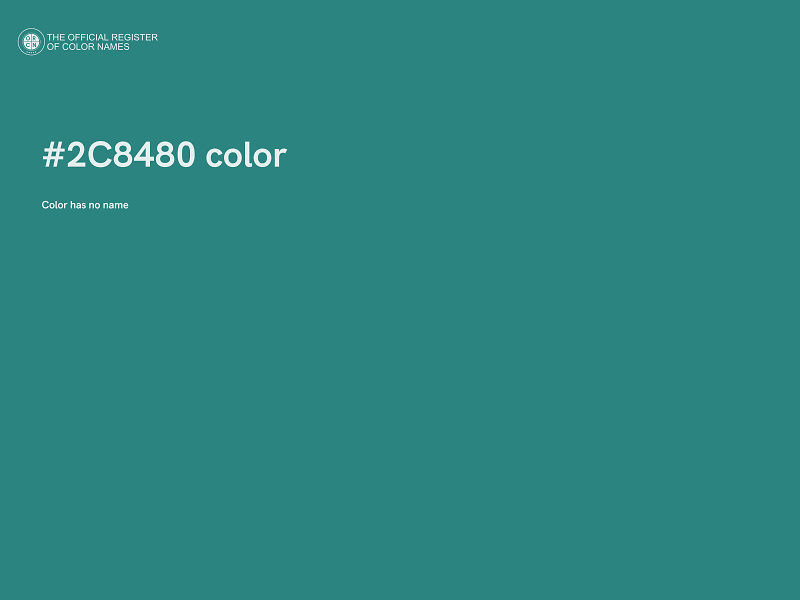 #2C8480 color image