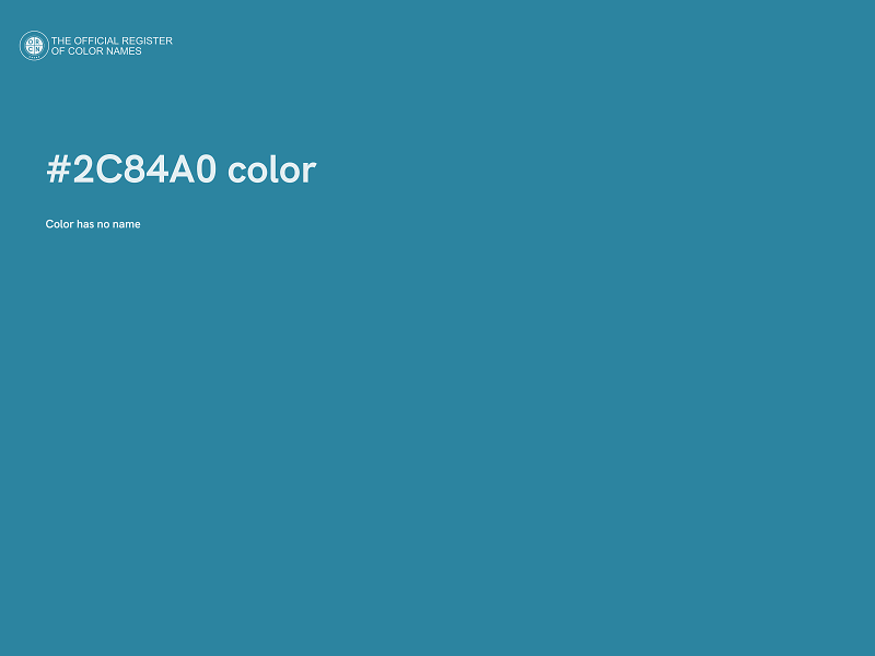 #2C84A0 color image