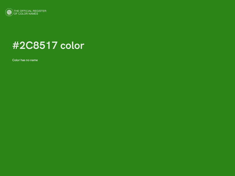 #2C8517 color image