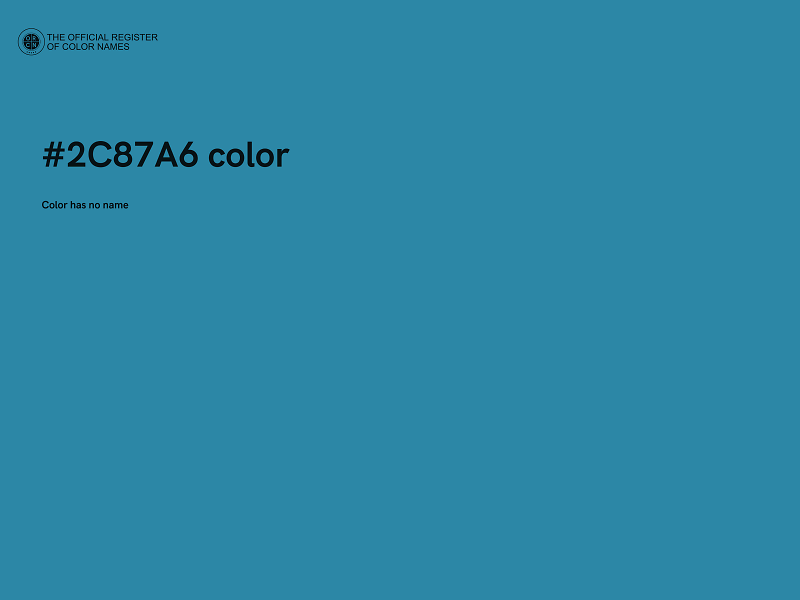 #2C87A6 color image