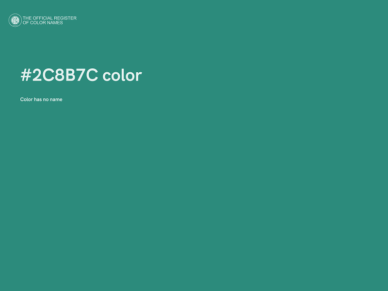 #2C8B7C color image