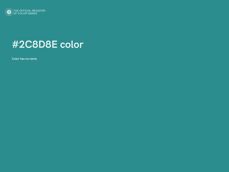 #2C8D8E color image