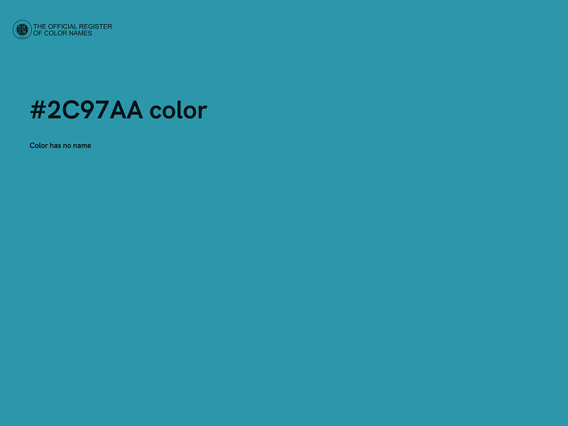 #2C97AA color image