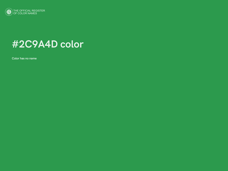 #2C9A4D color image