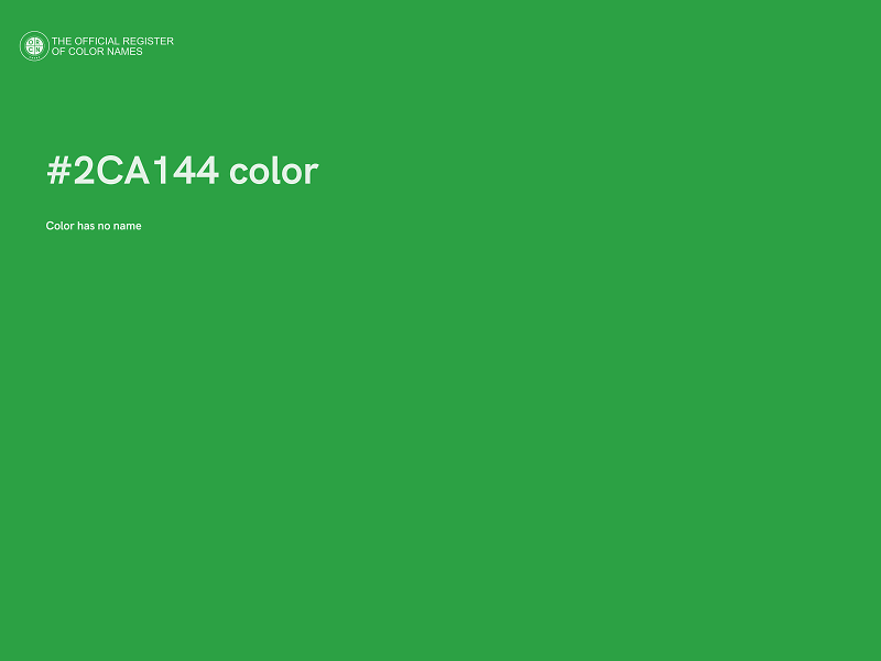 #2CA144 color image