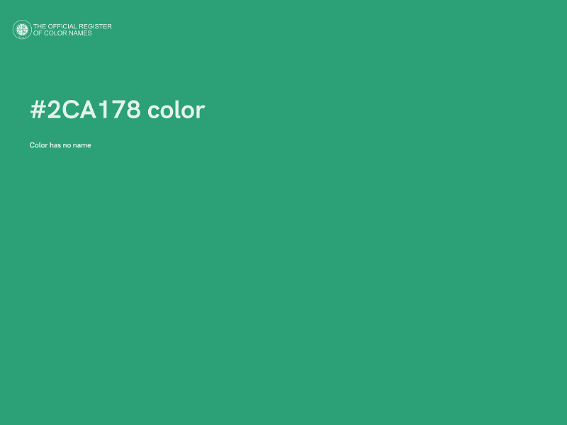 #2CA178 color image