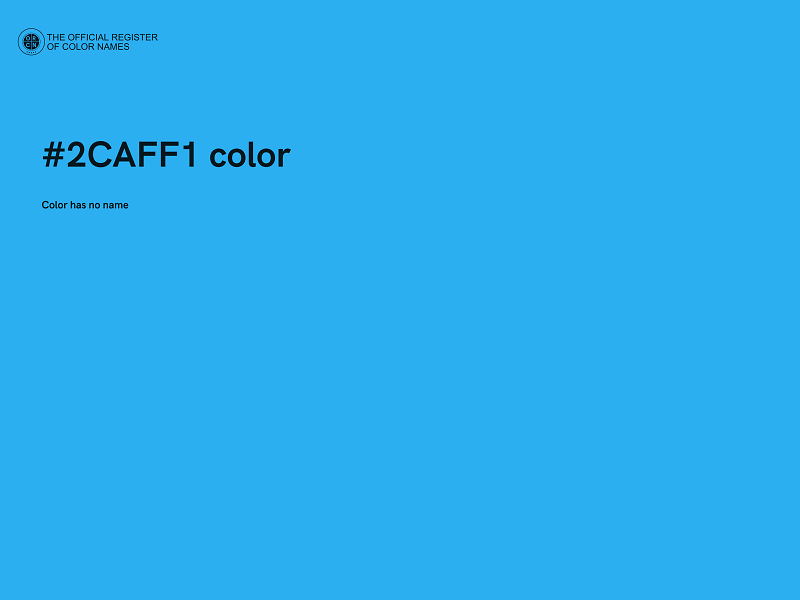 #2CAFF1 color image