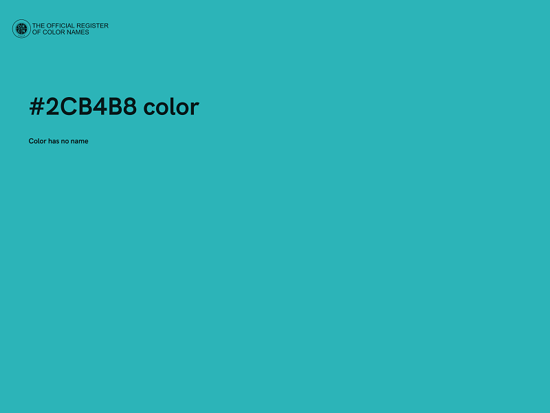 #2CB4B8 color image