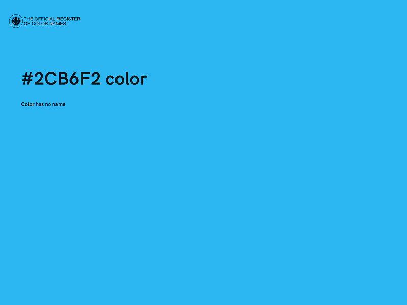 #2CB6F2 color image