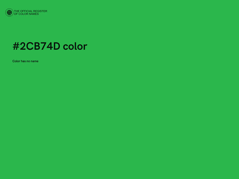 #2CB74D color image