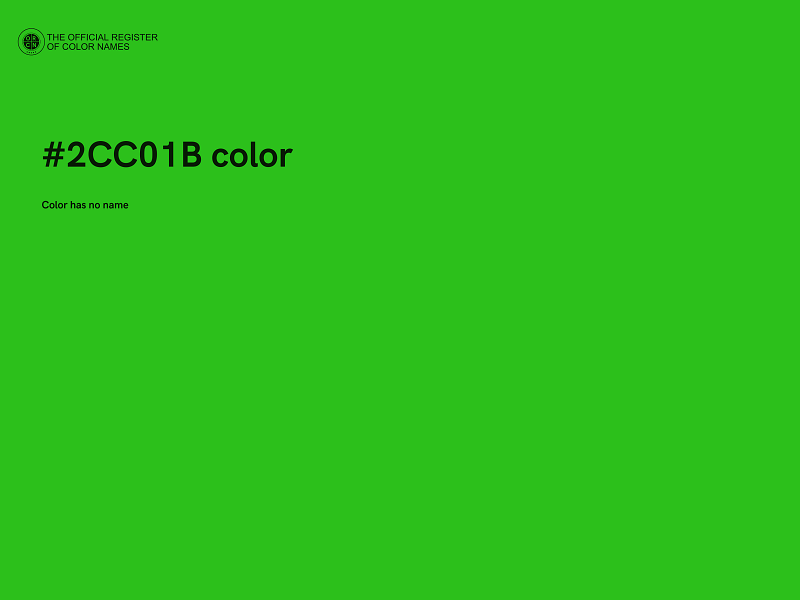 #2CC01B color image