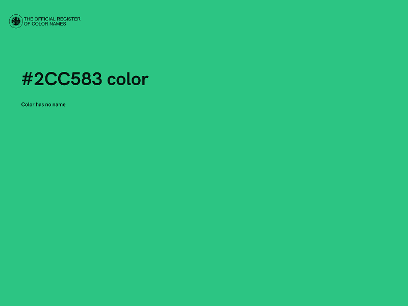 #2CC583 color image