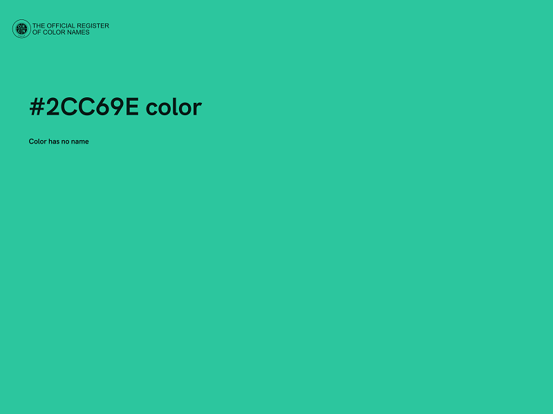 #2CC69E color image