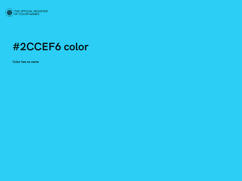 #2CCEF6 color image