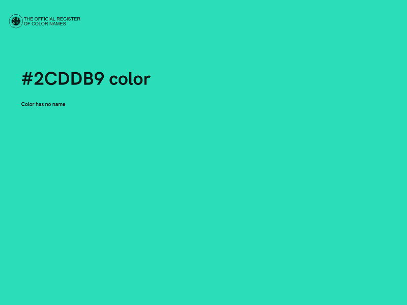 #2CDDB9 color image