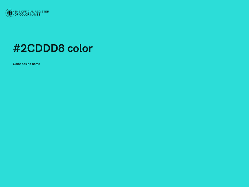 #2CDDD8 color image